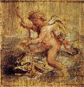 Peter Paul Rubens Cupid Riding a Dolphin Spain oil painting artist